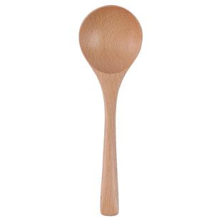 网红干饭勺汤勺家用盛汤日式拉面勺大号木勺子长柄实木质粥勺调羹