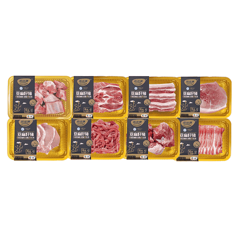 中粮家佳康冷鲜亚麻籽猪肉新鲜
