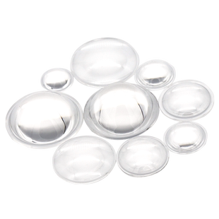 亚克力平底凸透镜四叶草聚光led透镜10 20 23 28 29 35 38 50 mm