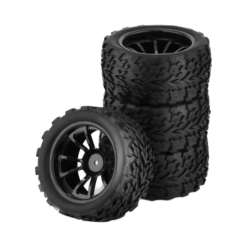 1/10RC大脚车轮胎115mmX57mm轮毂结合器12mm飞神通用hsp改装升级