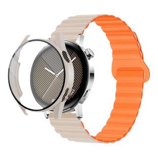 适用华为watch gt3保护套运动智能手表保护壳pc钢化膜新款保护膜华为42mm女款表壳贴膜配件全包防摔磨砂壳