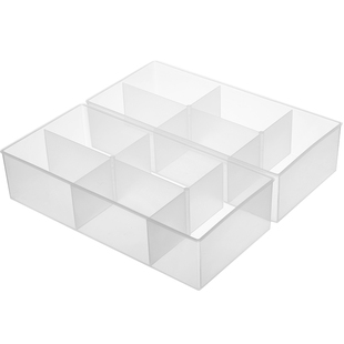 C收纳盒抽屉内五格透明整理箱塑料内衣裤袜子分格家用储物盒创意