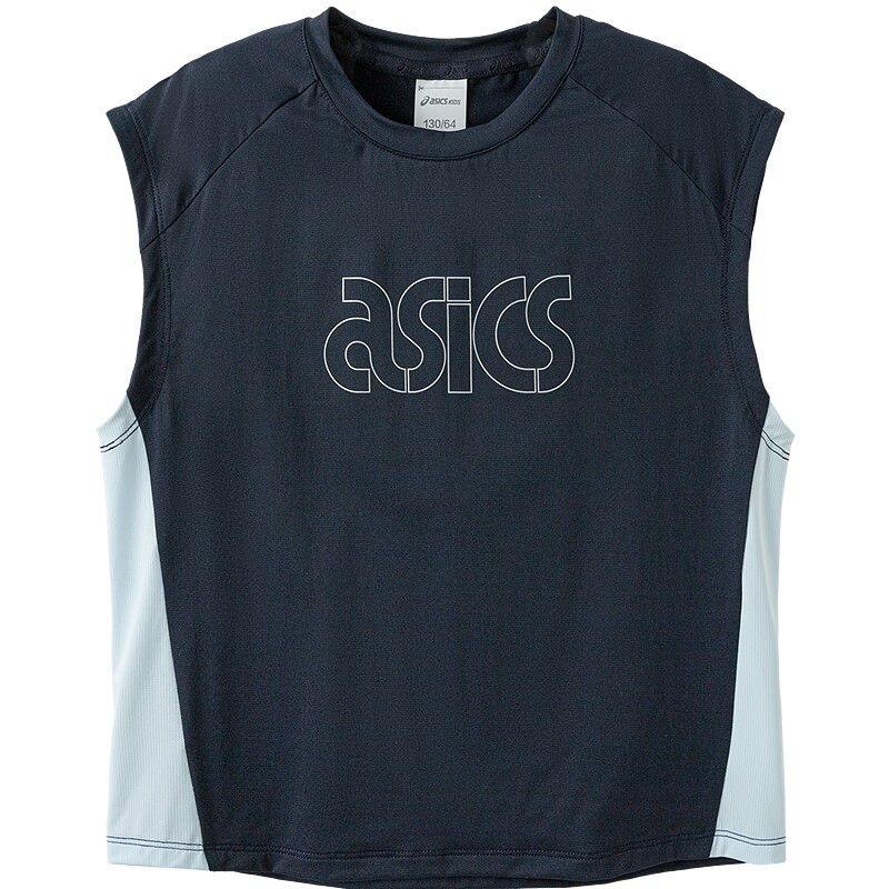 ASICS/亚瑟士儿童26年速吸湿速干无袖宽松T恤轻盈凉感运动透气