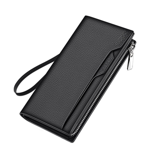 大容量男士钱包长夹长款多卡位驾驶证手拿包卡包皮夹子牛皮质感