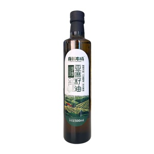 亚麻籽油冷榨减亚麻籽油籽晚饭减减食物代餐午餐食用油脂奇亚脂肥