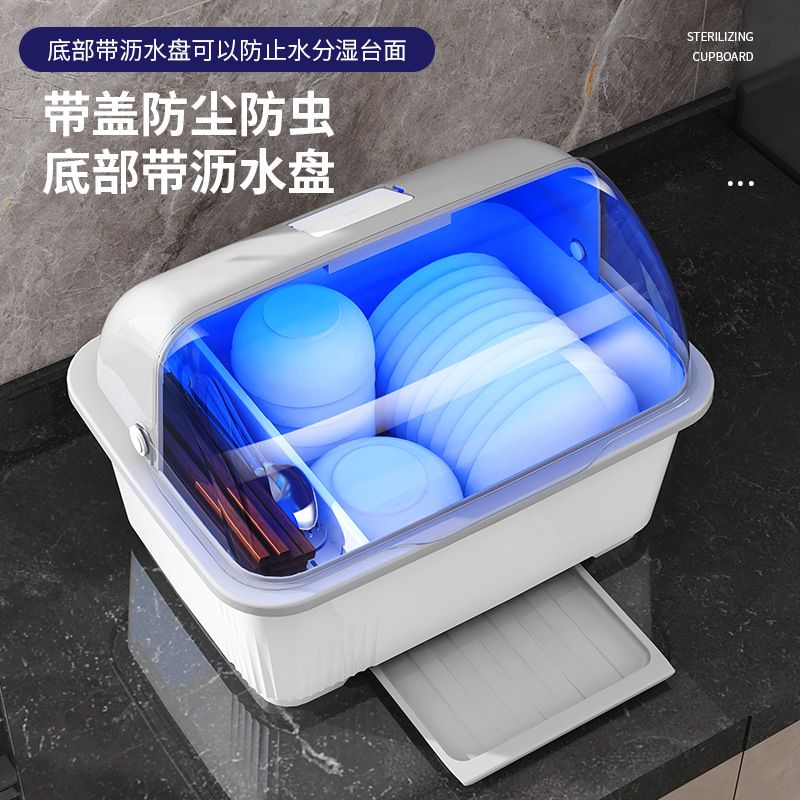 厨房沥水碗柜带盖放防尘盘碗装家用置物架餐具收纳盒碗碗筷碗碟架
