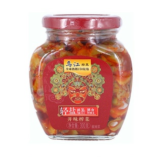 【甄选】乌江榨菜正品涪陵红油开胃下饭菜300g瓶装美味咸菜调味品