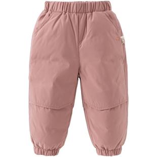 【抗菌绒】戴维贝拉大童羽绒裤2026冬装新款男童女童三防束脚裤子