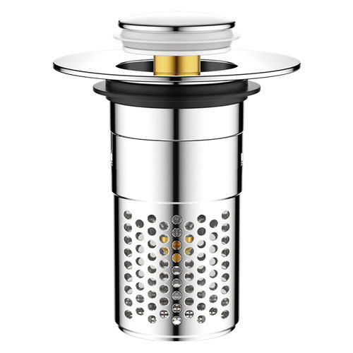 洗手盆漏水塞按压式防臭子弹水过滤网防堵洗碗池洗菜台盆跳芯通用