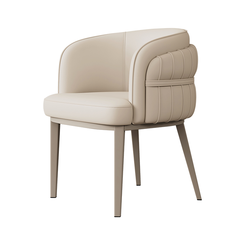 意式轻奢餐桌椅子设计师家用高级感酒店靠背座椅茶台椅子化妆椅