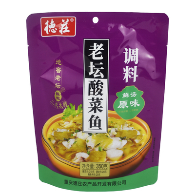 重庆德庄正宗老坛酸菜鱼调料350g