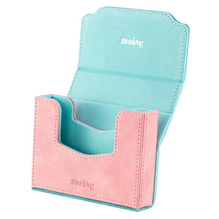 sanseking便携mini卡夹盒收藏交易卡盒TCG小容量补充卡套牌盒PU盒