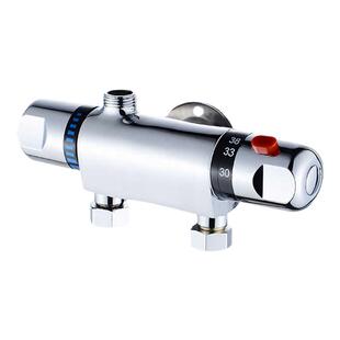 铜智能太阳能恒温阀热水器混水阀明装淋浴花洒套装洗澡水龙头阀门