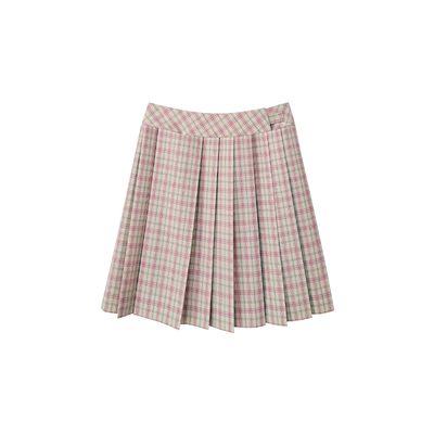 中牌制服馆 桃桃汽水JK宽腰封前箱褶jk制服百褶裙学院风TR格裙