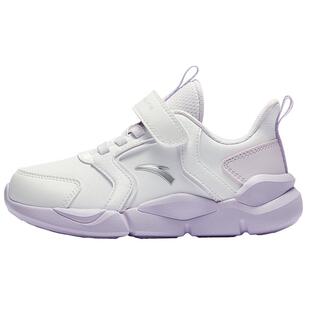 安踏儿童女童跑鞋鞋子2025冬季新款防水革面童鞋小童运动鞋女宝