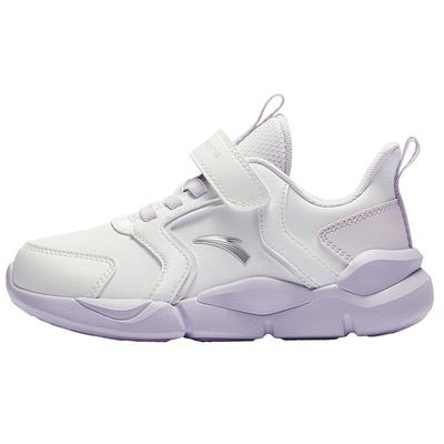 安踏儿童女童跑鞋鞋子2025冬季新款防水革面童鞋小童运动鞋女宝