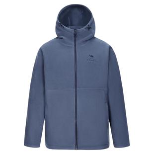 骆驼男装抓绒衣内胆男款防寒外套户外摇粒绒登山连帽保暖徒加厚