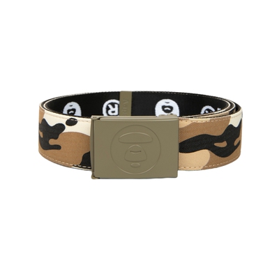 Aape迷彩字母提花休闲潮流腰带