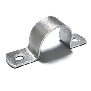 3.0加厚标志牌抱箍路牌紧固件电线杆管夹半圆抱环镀锌U型骑马卡码