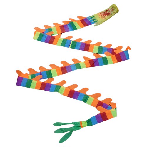 舞龙彩带健身甩甩龙表演道具儿童广场彩带舞手耍龙初学杆甩空竹龙