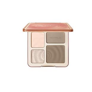 juduo橘朵高光修容一体盘腮红鼻影阴影眼影侧影三合一哑光提亮女