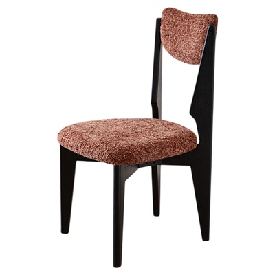 法式复古实木餐椅北欧靠背椅