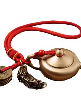 手玩把把壶纯铜招财貔貅把把壶