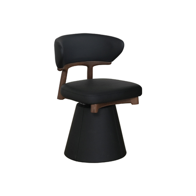 可旋转实木餐椅轻奢主人位茶椅