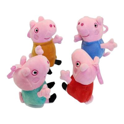 小猪佩乔治毛绒玩偶钥匙扣书包挂饰挂件佩奇娃娃机公仔节日礼物