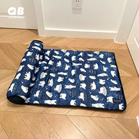 Круглая подушка подушки L-Dark Blue Bear (78*60 см)