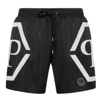 双11同价PHILIPP PLEIN 男士PP Hexagon泳裤