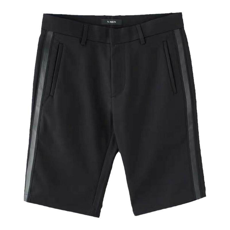 黑色男士韩版潮流夏季休闲短裤