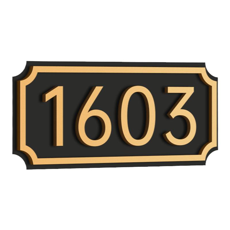 亚克力门牌号码牌家用轻奢磁吸房间号定制高级感入户门装饰房号宾馆创意酒店门口门号标识办公室出租房数字贴