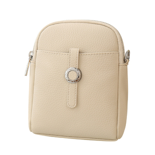 手机包女2026新款高级双层简约百搭斜挎包圆环装饰手机袋迷你小包