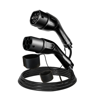 香港欧标type2充电桩电车充电延长线7kw11kw22kw充电枪加长接驳线