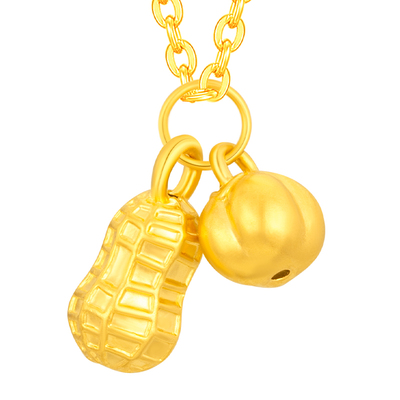 水贝黄金好事发生吊坠送女友礼物