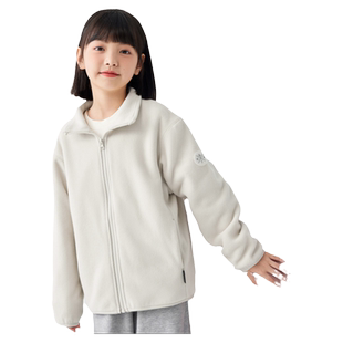 巴拉巴拉女童外套中大童摇粒绒上衣儿童立领卫衣2026春装新款童装