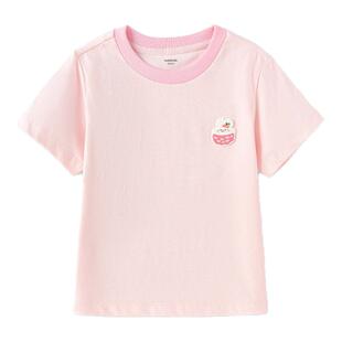 巴拉巴拉儿童短袖t恤女童上衣2026新款夏装童装女宝宝纯棉打底衫t