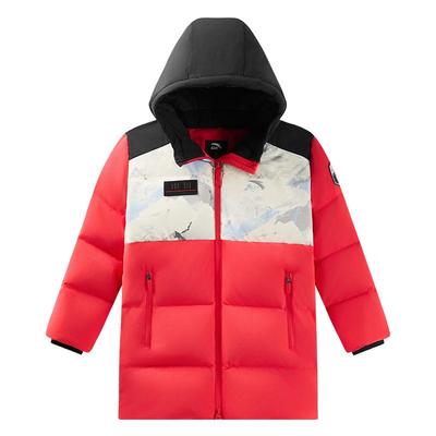 安踏儿童男小童中长羽绒服