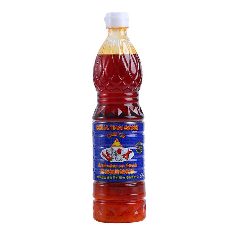 泰国蔡泰松辣椒油720ml辣椒膏香椒油餐饮炒菜冬阴功用红油棕榈油