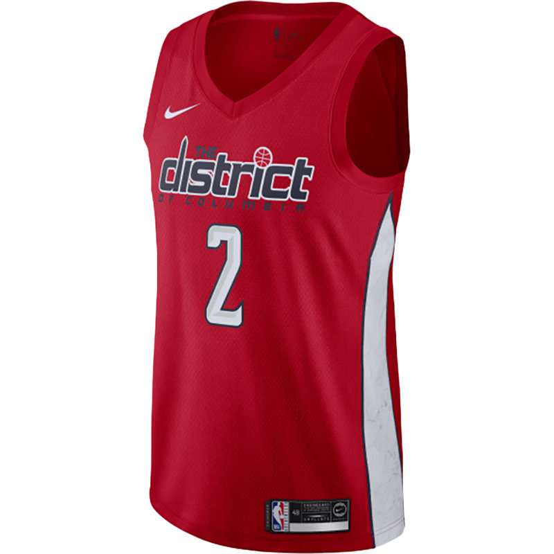 Nike/耐克正品NBA华盛顿奇才队男子运动2号球衣BQ1179-657