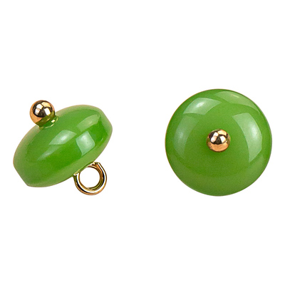 旗袍盘扣仿玉石扁圆型装饰扣