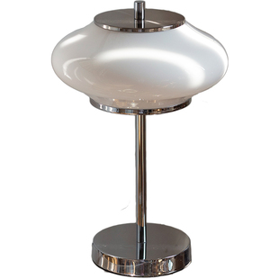 丹麦 Ovni 飞碟台灯 包豪斯设计师玻璃镀铬摄影北欧ufo中古灯书房