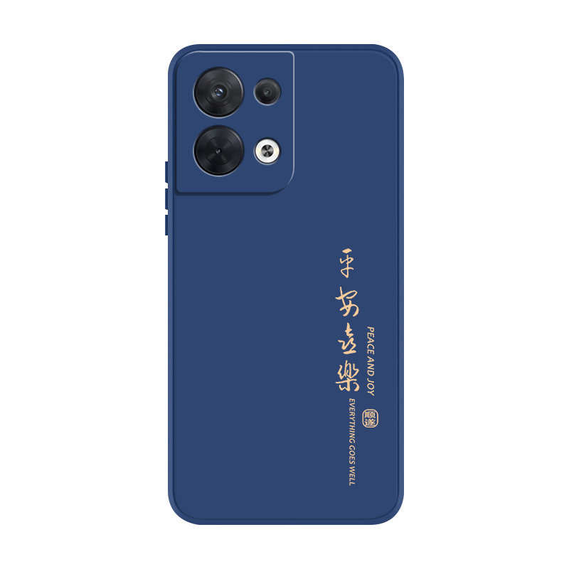 OPPOReno8液态硅胶软壳送挂绳