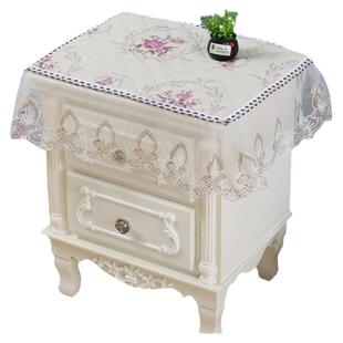 【床头柜盖布】床头柜罩盖巾欧式床头柜多用巾盖布桌布防尘巾蕾丝