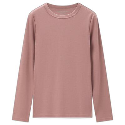 佐丹奴长袖t恤女2026年春纯棉纯棉奢滑触感圆领打底上衣05322805