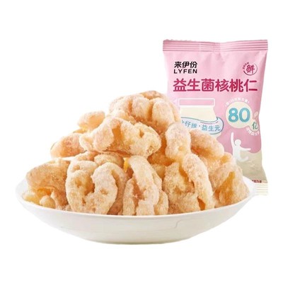 来伊份益生菌核桃仁500g纸皮核桃