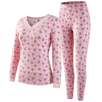 AB内衣蕾丝V领女士套装