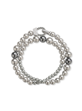 缪斯女神系列马蹄扣珍珠项毛衣链