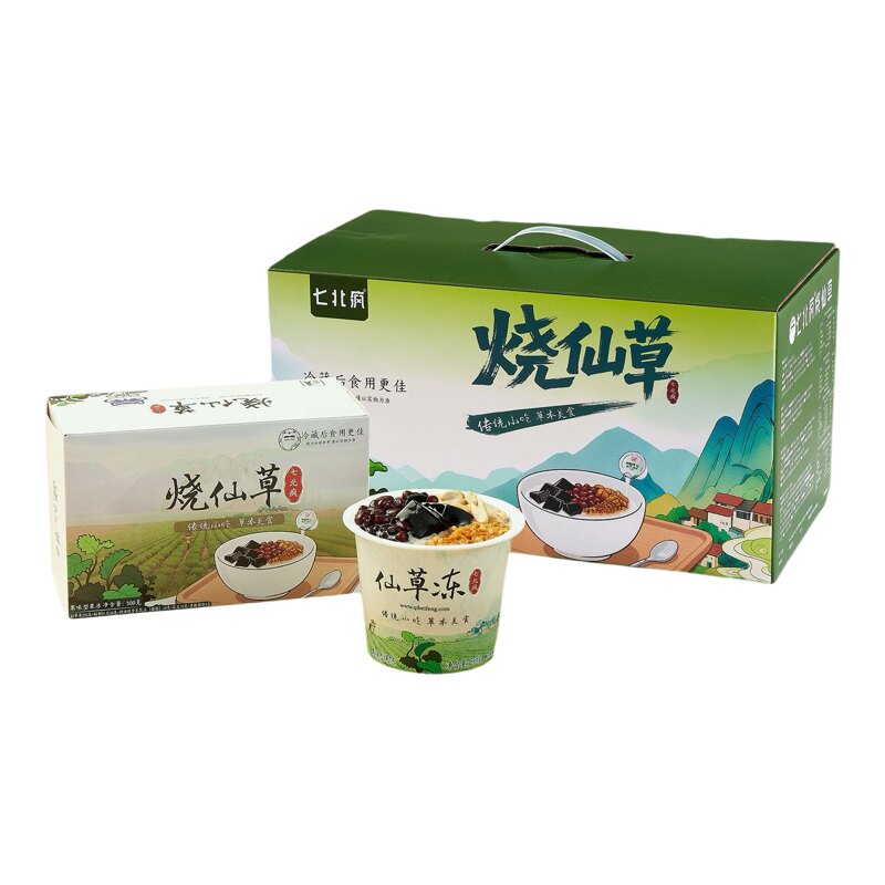 七北疯即食烧仙草仙草冻果冻龟苓膏清凉解馋宿舍办公追剧便携零食